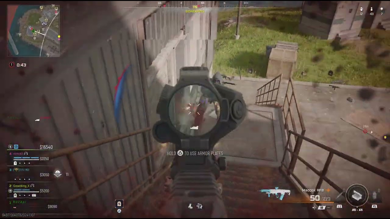 Couple of kills in Call of Duty.