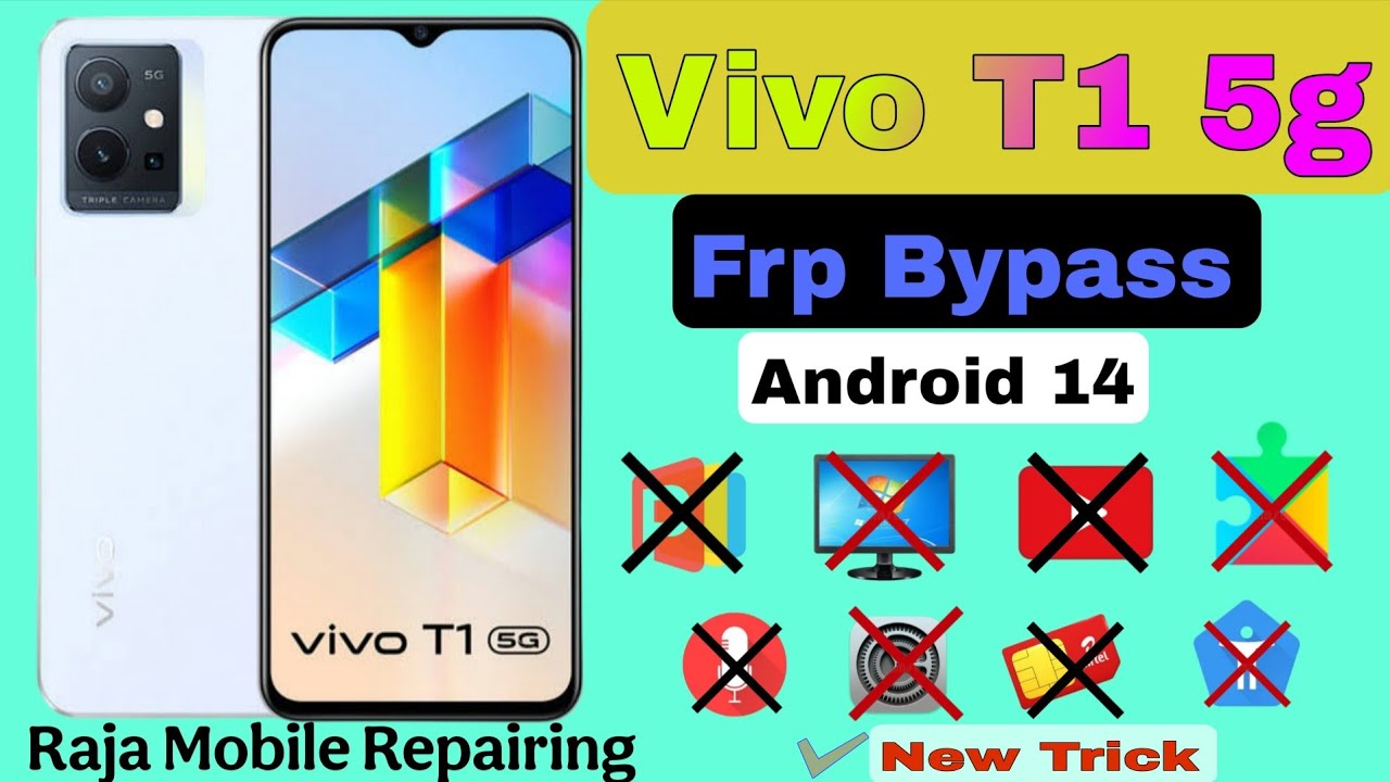 Vivo T1 5g Frp Bypass | Vivo T1 5g Gmail Lock Kaise Tode