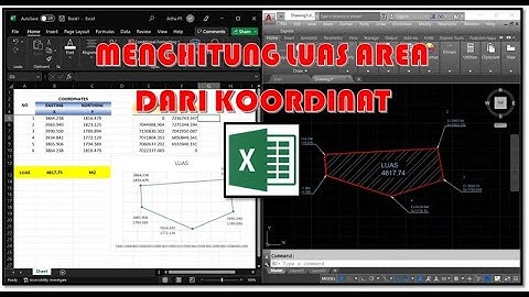 Menghitung Luas Dari Koordinat di Excel