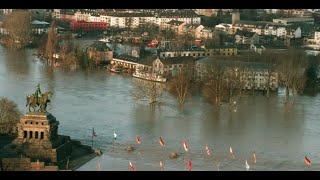 Hochwasserlage an der Mosel ⚠️ Koblenz - Dieblich - Winningen - Kobern !