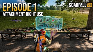 SCARFALL 2.0 Attachment Guide Episode 1 🔥 Best Grip &amp; Laser Sight Settings | Recoil Control Tips