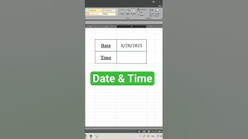 How to Insert Current Date and Time in Excel Using Shortcut | Excel Tips