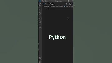 "Hello World" - C++ vs Python #shorts