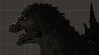 Godzilla minus one Blender animation test