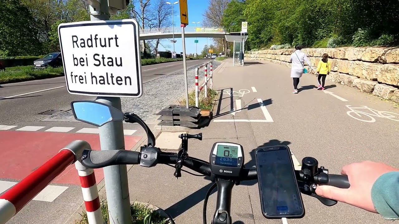 Cycle with me to Schloss (palace) Ludwigsburg. Stuttgart, Germany POV GoPro