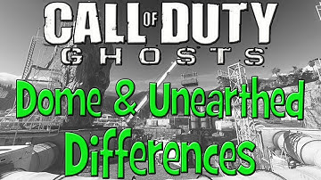 COD Ghosts Devastation DLC - The Difference Between Dome and Unearthed - New map