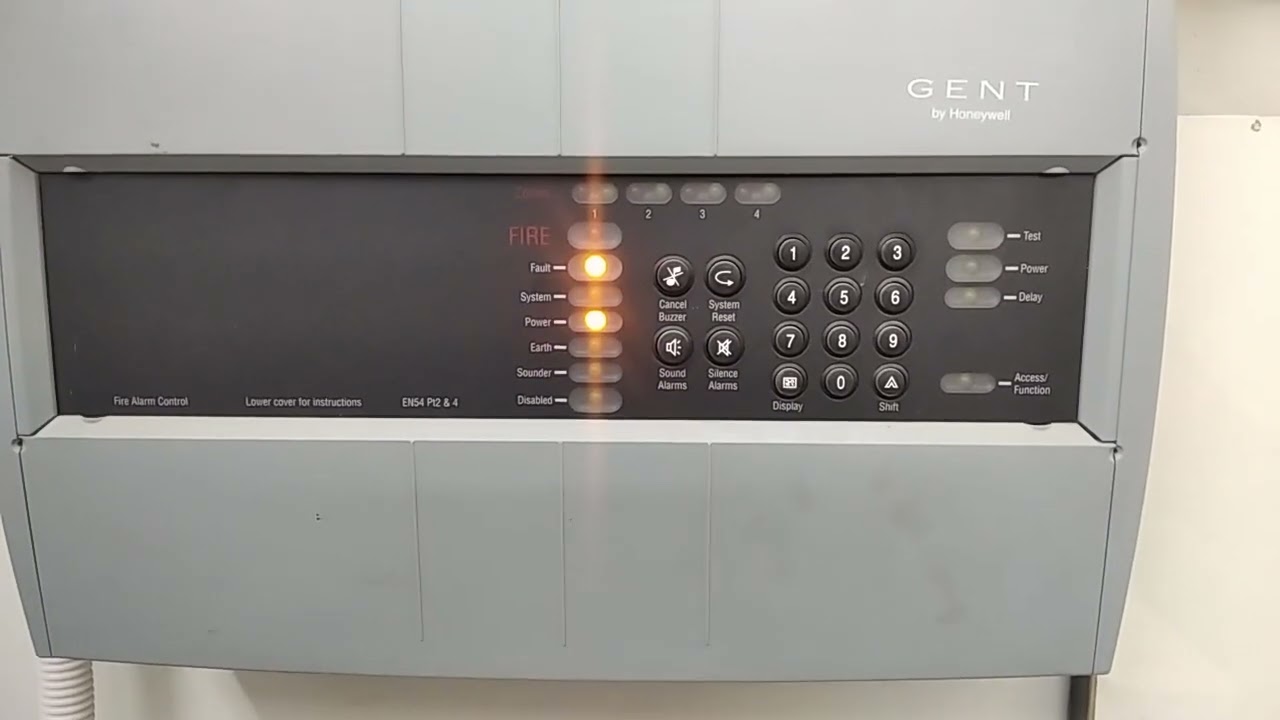 GENT Fire Alarm Panel fault status