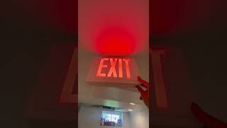 Testing my order, LHQM exit sign #emergencyequipment with no heads
