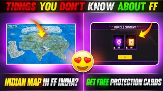 Indian Map In FF India? Get Free Protection Cards || Things You Don't Know About Free Fire