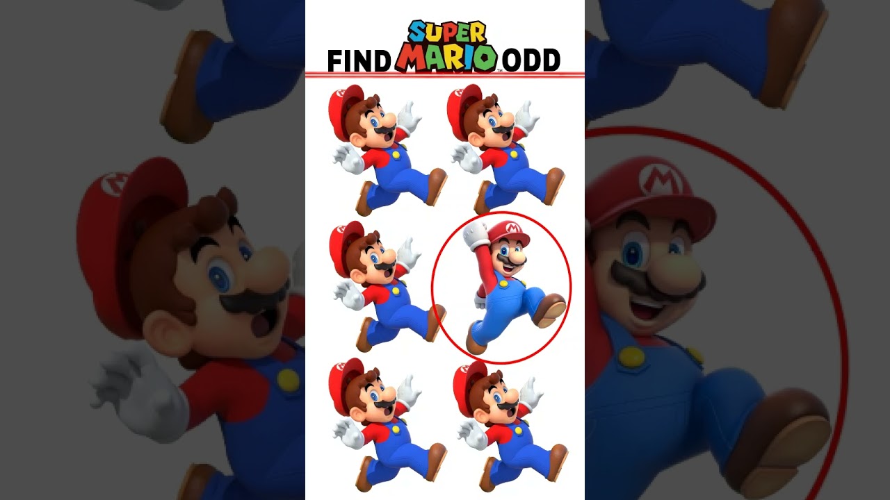 FIND THE ODD SUPER MARIO OUT 