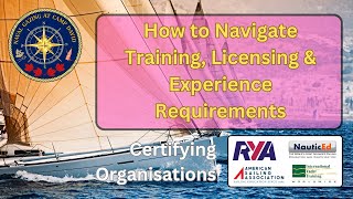 How to Navigate Sailing Certifications  – Certification Organizations – Comparison and Analysis