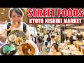 Good and Cheap Street Foods Tour at Kyoto Nishiki Market, How to Get There from Osaka Station Ep.416
