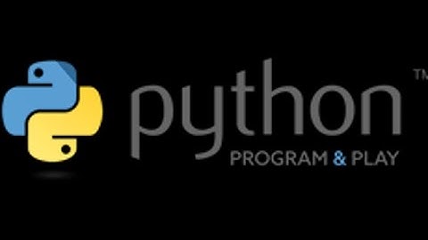 Program and Play in Python Introduction