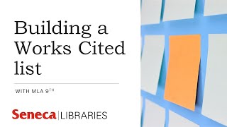 Building a Works Cited list with MLA 9th