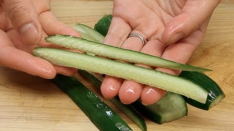 How to Slice Cucumber for Sushi Rolls