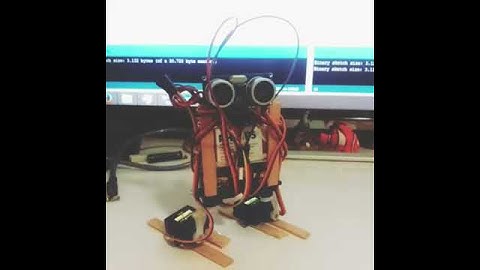 Robô com arduino nano, servo motor e sensor ultrassonico