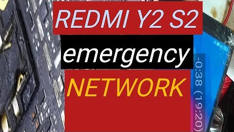redmi y2 s2 emergency network problem solution
