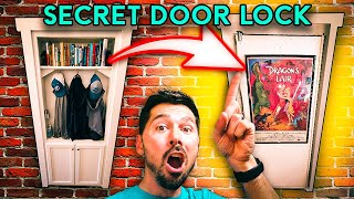 How to Make a Secret Bookcase door lock