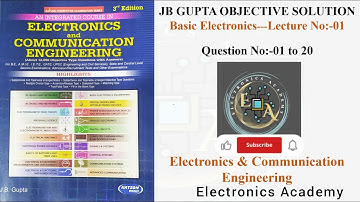 Basic Electronics JB Gupta Solution || JB Gupta Electronics & Communication Engineering Solution