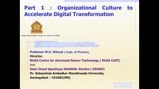 Part 1 : Organizational Culture to Accelerate Digital Transformation