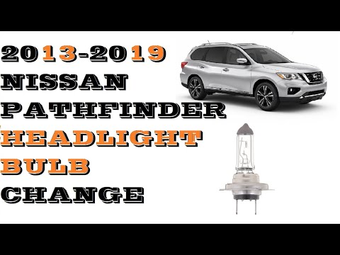 How to Change Replace Headlight bulbs in Nissan Pathfinder 2013-2020