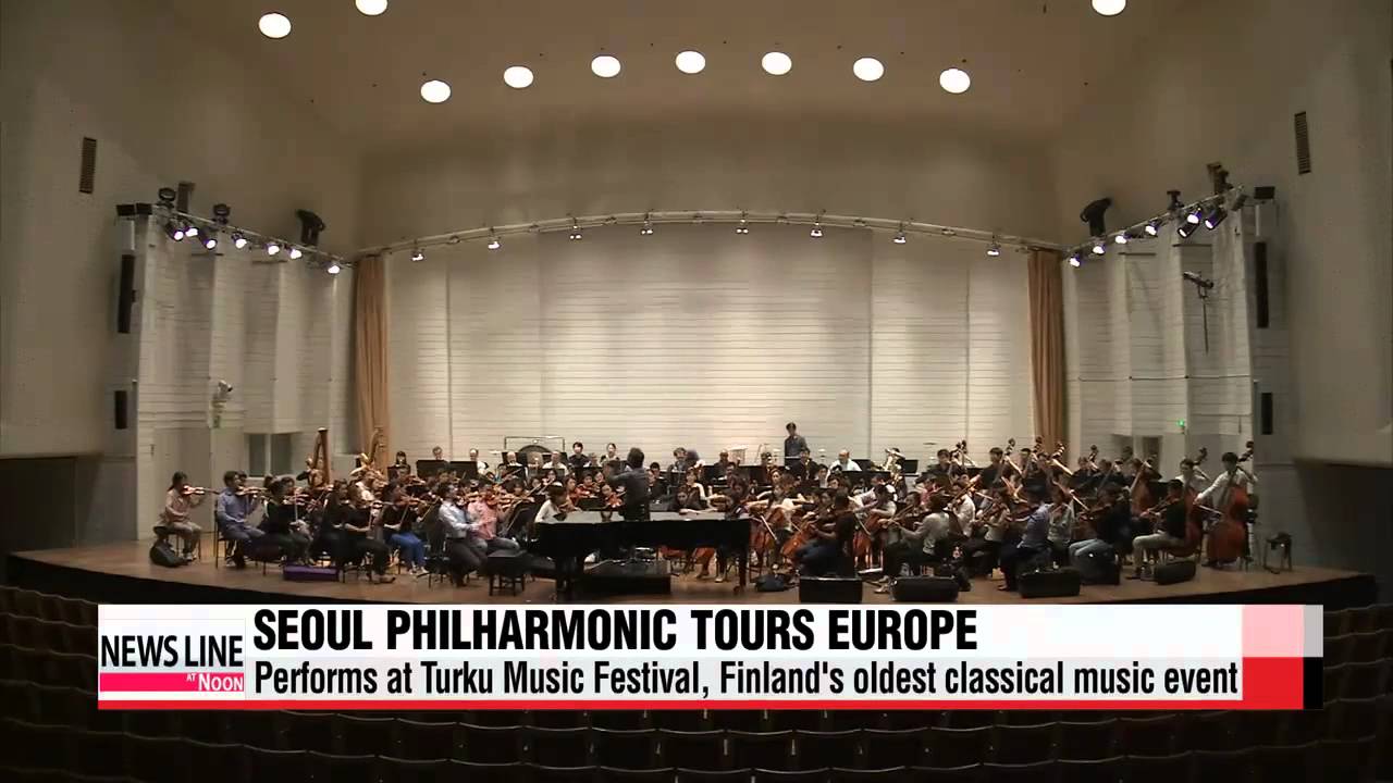 Seoul Philharmonic Orchestra begins 2014 European tour in Finland 서울시향의 유럽투어 공 YouTube