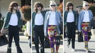 Miley Cyrus enjoys brunch with her boyfriend Maxx Morando in Malibu
