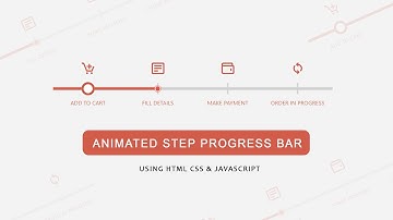 Animated  Step Progress Bar in HTML CSS & JAVASCRIPT