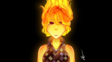 •Drawing Ember Lumen from Elemental movie into my style:D• #shorts #elemental