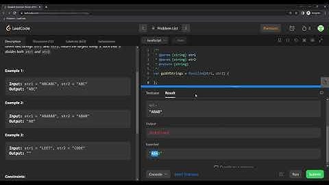 EN) Leetcode 1071. Greatest Common Divisor of Strings
