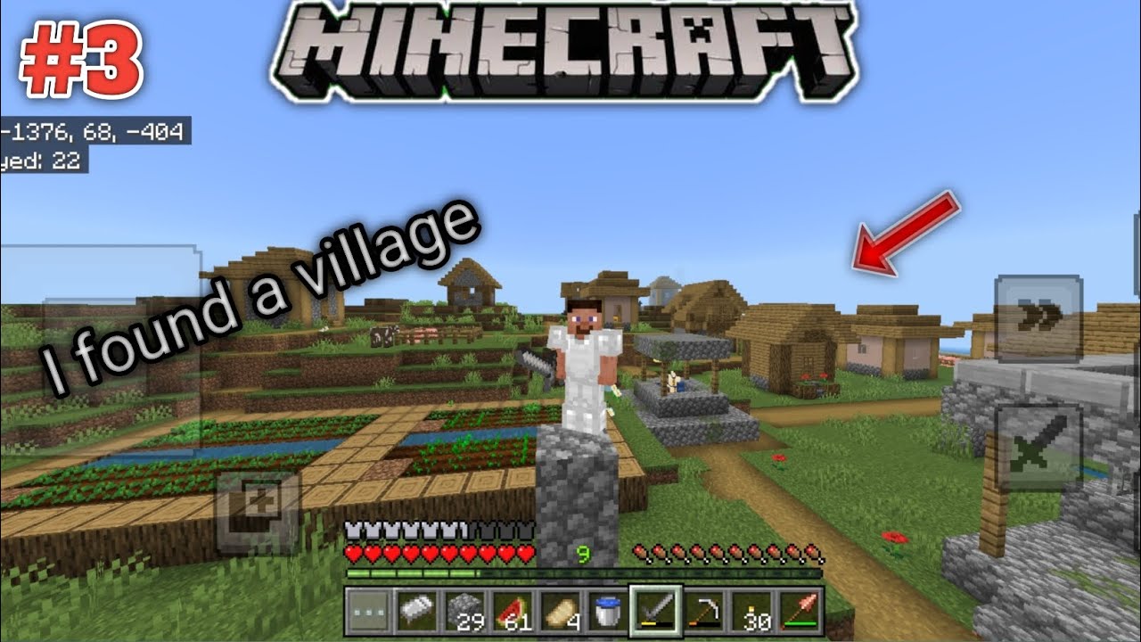 I Found A Secret Village | Minecraft Survival Series Episode 3 - YouTube