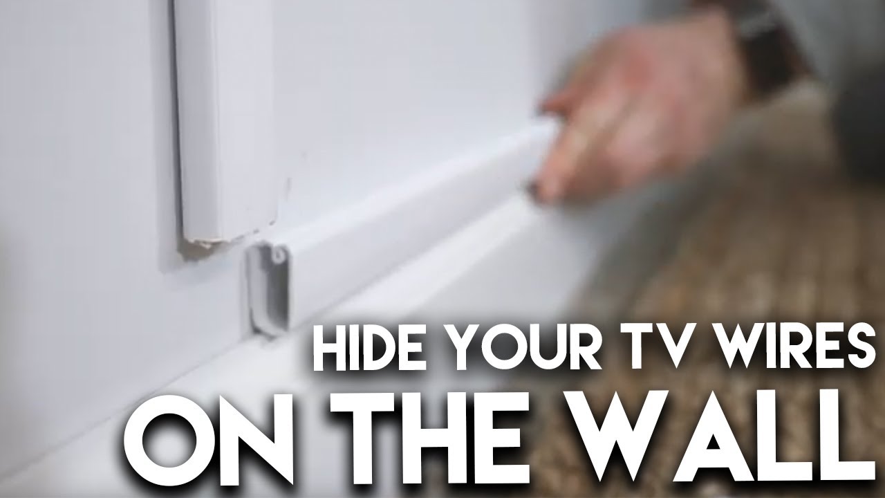 Hide TV Wires Inside The Walls. 1 Easy Eye-Pleasing Solution