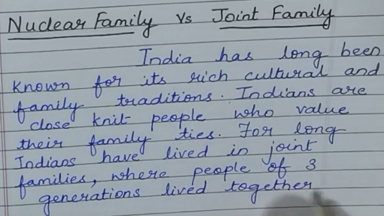 Nuclear Family Vs Joint Family Essay YouTube Nuclear Family Vs Joint Family Essay YouTube