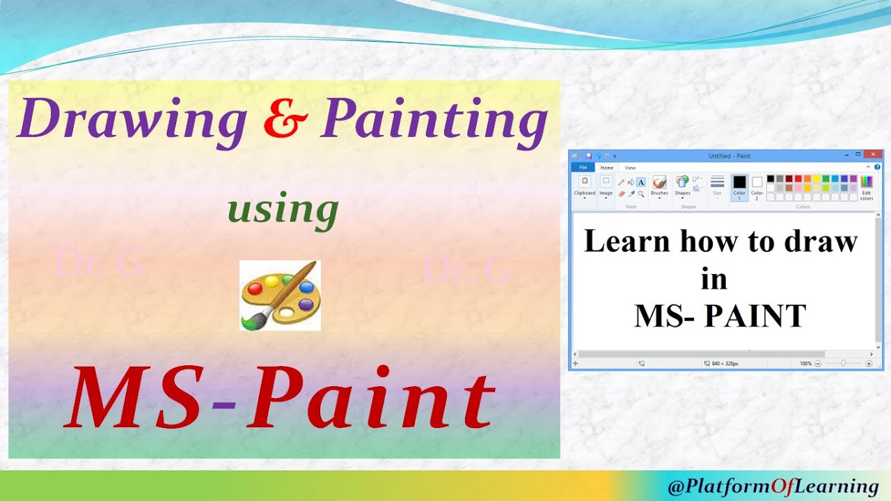 MS Paint | MS Paint Drawing Tutorial | Microsoft Paint in Computer ...