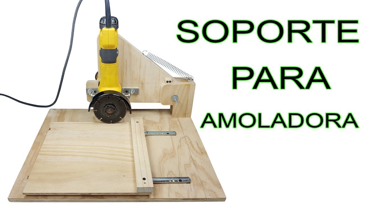 Soporte para esmeril  Soporte para taladro, Soporte amoladora