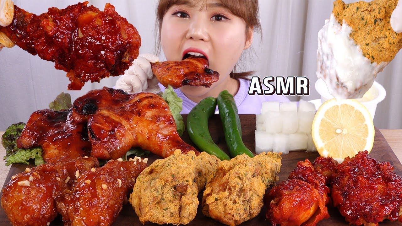 ASMR Mukbang｜붐바스틱, 뿌링클, 시크릿양념, 뱀파이어 치킨 모음 먹방