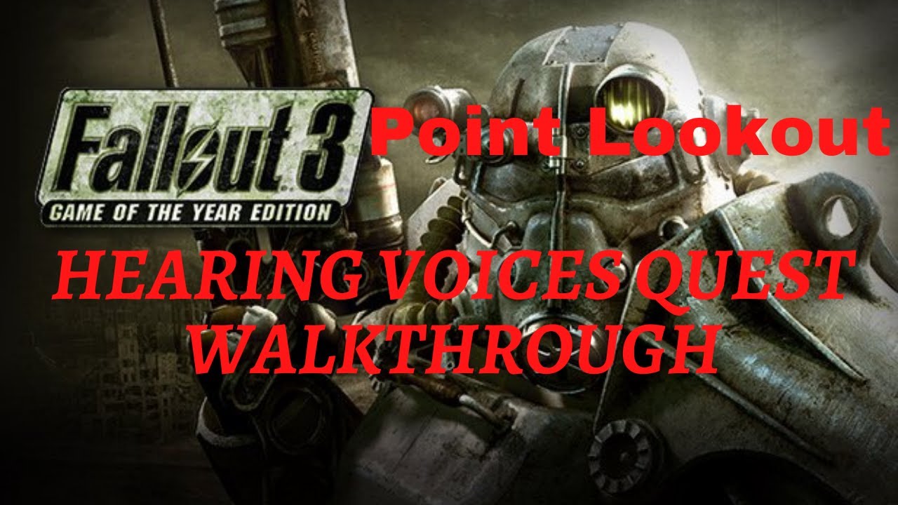 Fallout 3 Point Lookout Hearing Voices Quest Walkthrough YouTube