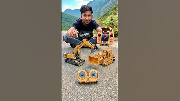 RC Bulldozer and Remote control Excavator🔥