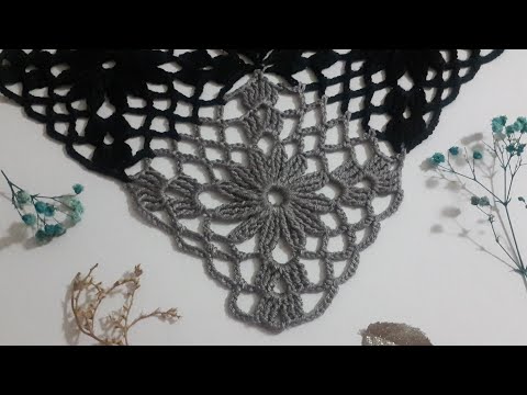 Kare Motifli Şal Modeli Yapımı, Tığişi Örgü Şal & Crochet