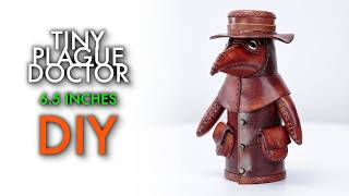 Making a Miniature Leather Plague Doctor from Scraps