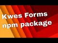 Kwes Forms NPM Package - set up a contact form on a Gatsby site with Kwes Forms and npm