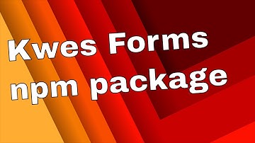 Kwes Forms NPM Package - set up a contact form on a Gatsby site with Kwes Forms and npm