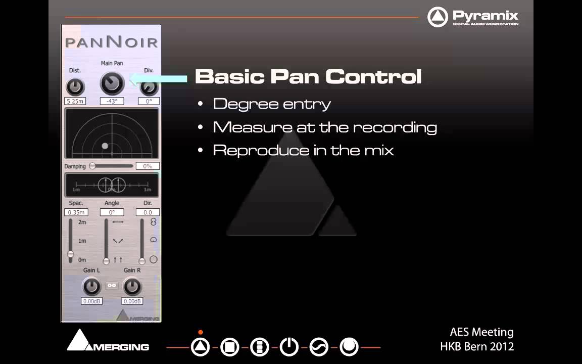 panNoir Advanced Panning plugin from Merging Technologies YouTube