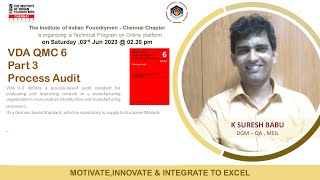 IIF Chennai Chapter VDA QMC 6 Part 3 Process Audit