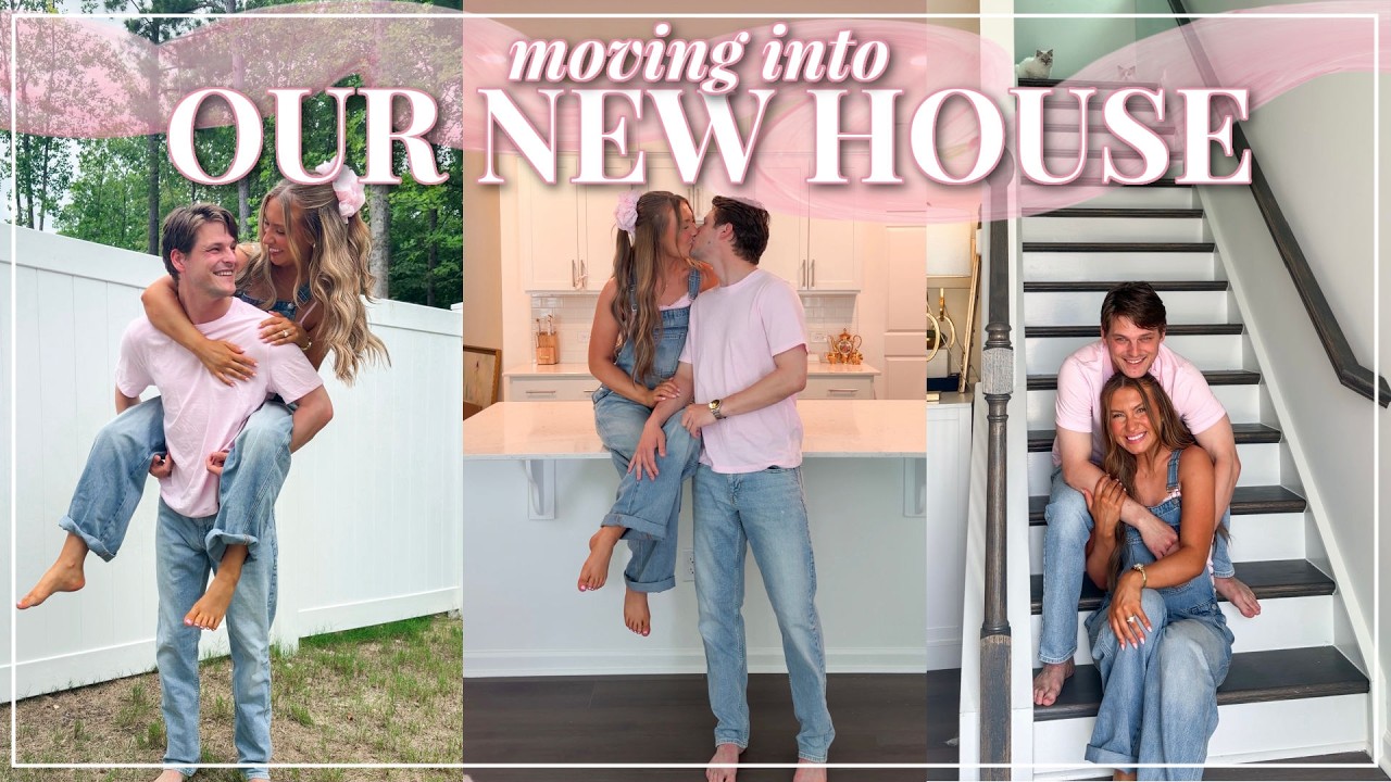 MOVING INTO OUR FIRST HOUSE!🏡 | Unpacking, First Few Days, Organizing, New Home | Lauren Norris