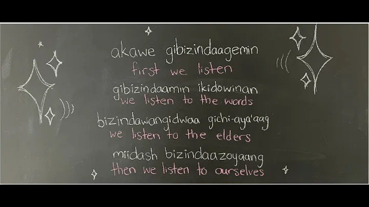 Ojibwe Language (Anishinaabemowin) Lessons 2