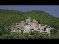 Postignano, the reconstruction of a medieval hamlet and castle in Umbria, Italy