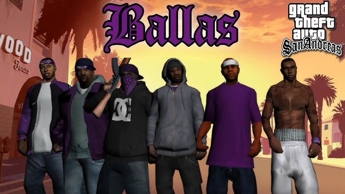 a MAIOR GU3RRA DE GANGUES do GTA SA - 100 BALLAS vs 100 GROVE