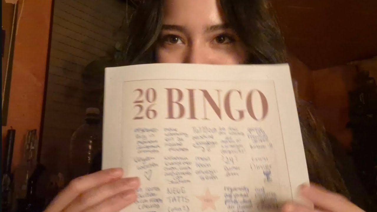ASMR my 2026 bingo card | get to know me (lofi)