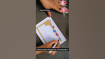 maths project work designs #mathsproject #mathematics #shorts